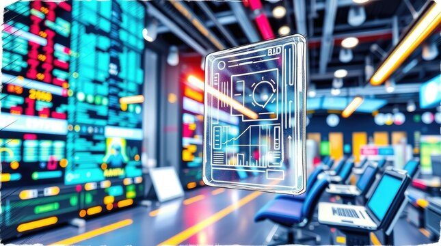 Transparent data display in modern technology control room setting