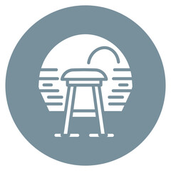 Bar Stool Vector Icon