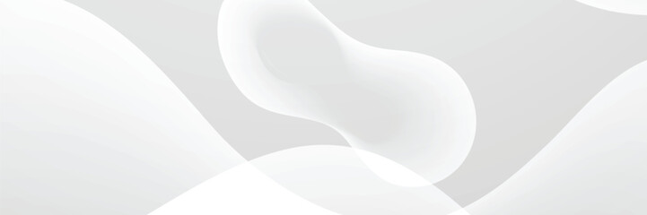 Abstract Light Gray and White Curves