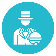 Butler Service Vector Icon