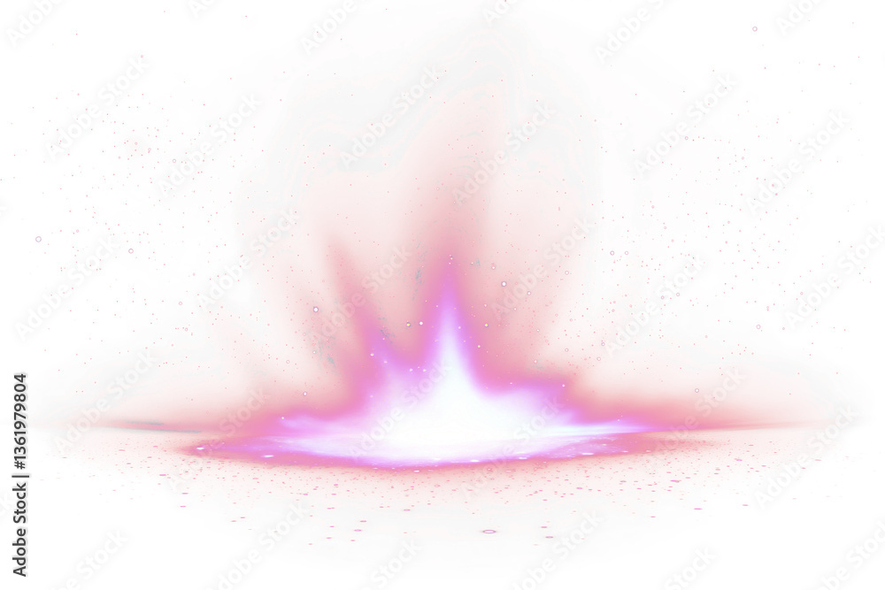 Poster abstract red energy explosion with bright light.