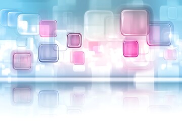 Elegant abstract backdrop featuring translucent squares and soft colors