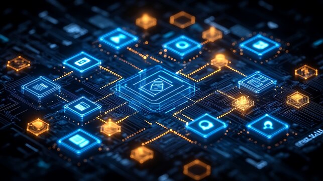 Data network digital technology.