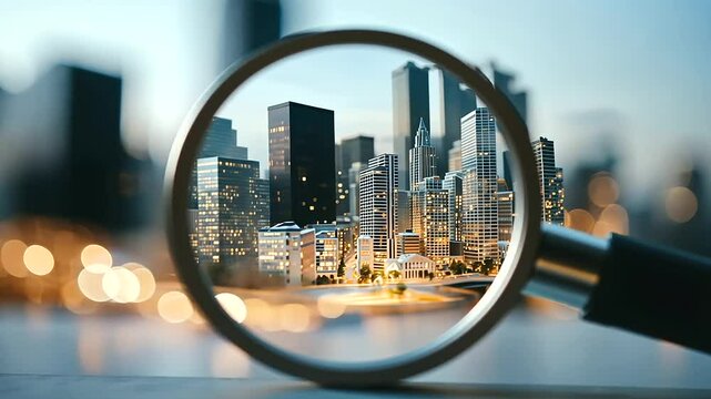 Couple Viewing Miniature City for Property Investment Insights