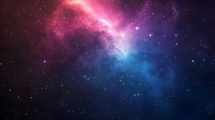 Obraz premium A vivid cosmic nebula in deep space with star.