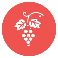 Grape Vine Vector Icon