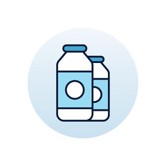 Milk Vector icon