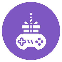 Obraz premium Birthday Game Vector Icon