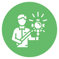 Lighting Technician Vector Icon