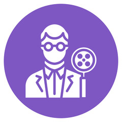 Movie Critic Vector Icon