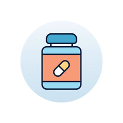 Fototapeta premium Vitamins Vector icon