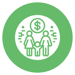 Family Budget Vector Icon