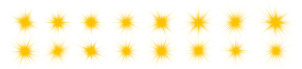 Obraz premium Shine yellow star flare sunlight flash ray glow shiny glare effect abstract christmas burst bright background beam blur explosion sparkle transparent illustration design vector glowing magic png