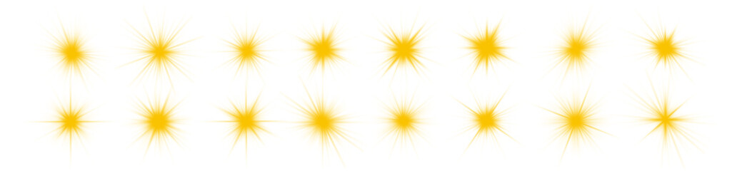 Star sunlight yellow flare flash ray glow shine shiny glare effect abstract christmas burst bright background beam blur explosion sparkle transparent illustration design vector glowing magic png