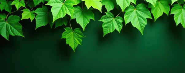 Green ivy plant with lush leaves hanging down, perfect for adding a touch of nature to your designs,  hanging,  clipping path