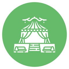 Wedding Tent Vector Icon