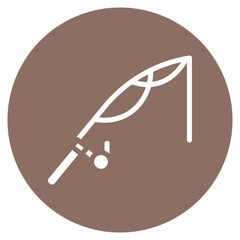 Fishing Rod Vector Icon