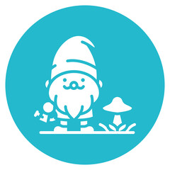 Garden Gnome Vector Icon