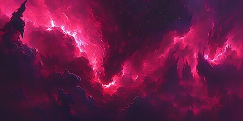 Cosmic Red Nebula