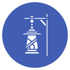 Village Lantern Vector Icon