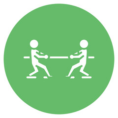 Fototapeta premium Tug of War Rope Vector Icon