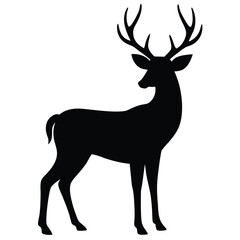 Fototapeta premium deer silhouette vector