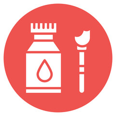 Fabric Paint Vector Icon
