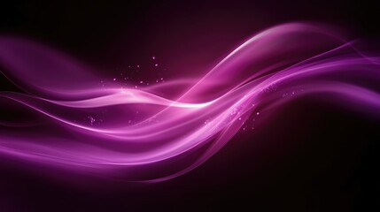 Abstract purple wave patterns flowing gracefully against a dark background, creating a soothing and dynamic visual effect