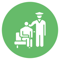 Crisis Intervention Vector Icon