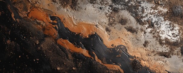 A rugged soil texture with earthy details, offering a grounded and natural backdrop.
