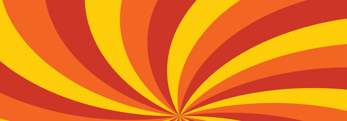 Vector illustration. Geometric swirl burst background with evenly spaced radial stripes. Ideal for posters, banners, and digital art projects