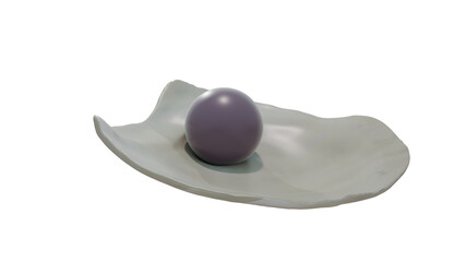 Quahog pearl in venus clam