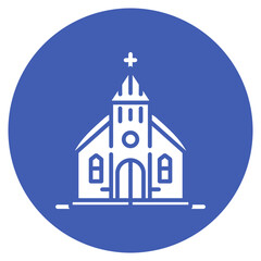 Medieval Church Vector Icon