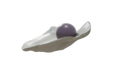 Quahog pearl in venus clam