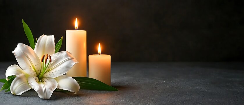 Remembrance Candles Lily