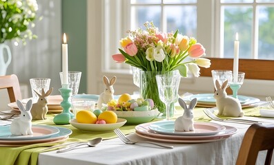 table set for a wedding reception