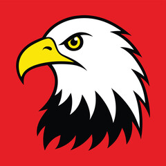 Obraz premium eagle head vector illustration