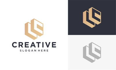 initial lc vector logo