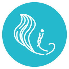 Hair Extension Vector Icon