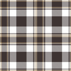 Modern Smoky White Seamless Tartan Textile Design Variant 205