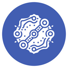 Fototapeta premium Timing Chain Vector Icon