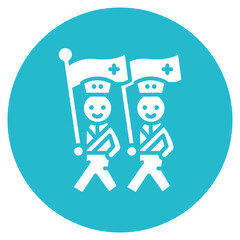 New Year Parade Vector Icon