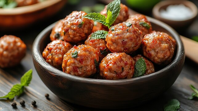 spice for meatballs a mixture of spices used in making meatballs it contains red pepper black pepper cumin salt mint,thyme it increases the flavor of meatballs
