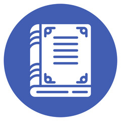 Book Spine Vector Icon