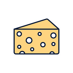 Cheese Vector icon