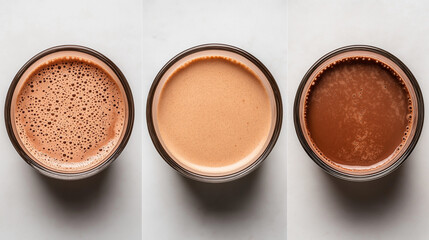 Homemade chocolate mousse dessert cozy atmosphere minimalist food photography layered dark chocolate experience