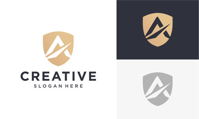 security initial A vector logo ©  Canella_std