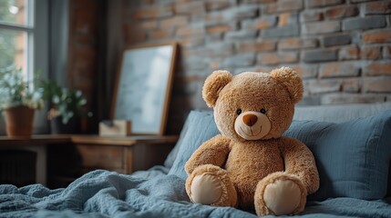 teddy bear with a frame