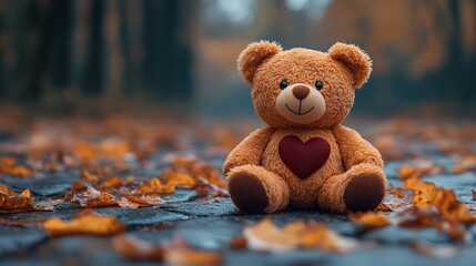 teddy bear with heart