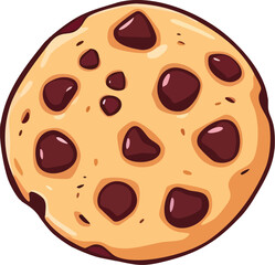 Chocolate Chip Cookie Illustration